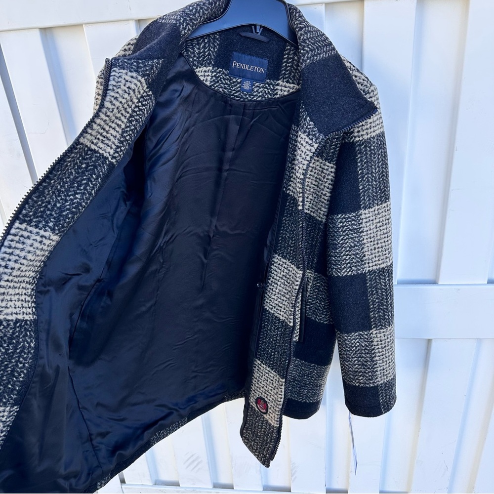 Pendleton Wool Blend Plaid Walker Jacket Coat NWT… - image 5